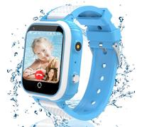 Puhiuyoi Montre Connectée Enfant, 4G Montre GPS Enfant Tracker avec Appel Vidéo SOS Étanche Mode Classe Caméra Jeux Réveil, Montre Telephone avec SIM Cadeau pour Filles et Garçons