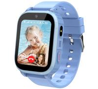 Puhiuyoi Montre Connectée Enfant, 4G Montre GPS Enfant Tracker avec Appel Vidéo SOS Étanche Mode Classe Caméra Jeux Réveil, Montre Telephone avec SIM Cadeau pour Filles et Garçons
