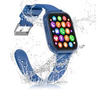 Puhiuyoi Montre Connectée Enfant GPS, 4G Montre GPS Enfant Tracker avec Appels Vidéo, WiFi, SOS, Mode Classe, Whatsapp, Réveil, IP68 Étanche Montre Telephone avec SIM Noël Cadeaux 5-14 Ans