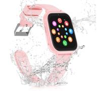 Puhiuyoi Montre Connectée Enfant GPS, 4G Montre GPS Enfant Tracker avec Appels Vidéo, WiFi, SOS, Mode Classe, Whatsapp, Réveil, IP68 Étanche Montre Telephone avec SIM Noël Cadeaux 5-14 Ans