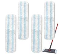 puiaxod Lot de 4 housses de rechange compatibles avec Vileda H2PrO Balai de sol - Housse en microfibre pour balai à plat - Lavable en machine - Réutilisable - Fixation facile au cadre - Pour tous les