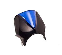 Puig 003NA Saute-vents courts pour phares ronds, bulle aérodynamique compacte pour phare rond fabriquée en polycarbonate de 3 mm avec profil arrondi et haute résistance aux impacts, Bleu