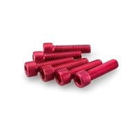 Puig 0473R Visserie rapide en aluminium avec système de fixation sécurisée pour montage et démontage rapide du carénage, Rouge