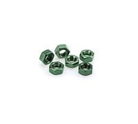 Puig 0863 V Blister 6 écrous m8, Couleur Vert