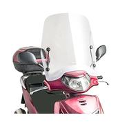 Puig 1012W Carenabris T.S. protection d’échappement avec base en silicone et rouleaux pour absorption des impacts et glissement en cas de chute, Transparent