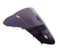 Puig 1097F Bulle Racing et aérodynamique en acrylique de 3 mm avec double hauteur qui améliore la protection du casque et la stabilité à haute vitesse, Fumé Foncé