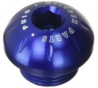 Puig 1291A Bouchon de vidange d’huile ; fabriqué en aluminium usiné ; fixation sécurisée avec clé Allen ; design léger et fonctionnel de 16 grammes, Bleu