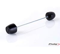 Puig 20036N Protecteurs de Fourche-Bras Oscillant Protecteur usiné en Nylon Haute résistance pour Suspension avec Design Racing et Protection Contre Les impacts, Noir
