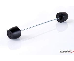 Puig 20036N Protecteurs de Fourche-Bras Oscillant Protecteur usiné en Nylon Haute résistance pour Suspension avec Design Racing et Protection Contre Les impacts, Noir