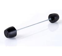 Puig 20120N Protecteurs de Fourche-Bras Oscillant protecteur usiné en nylon haute résistance pour suspension avec design racing et protection contre les impacts, Noir