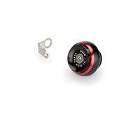 Puig 20340R Bouchon d’huile carter Track bouchon usiné en aluminium avec design racing et préparé pour une utilisation sur circuit, Rouge