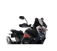 Puig 20401N Bulle Sport compacte et aérodynamique en Acrylique Haute résistance aux Chocs, avec Profil Arrondi et Design Sportif Qui améliore la Protection et la visibilité, Noir