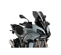 Puig 20447F Bulle Touring Haut et aérodynamique en Acrylique CN de 4 mm avec Profil Arrondi, Zone supérieure Plate et déflecteurs améliorant la Protection, Fumé Foncé