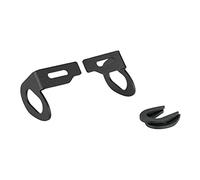 Puig 20532N Jeu de supports de clignotants d’origine en acier avec finition époxy pour montage sur support de plaque sans modification des connexions, Noir
