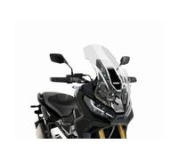 Puig 20585W Bulle Touring Haut et aérodynamique en Acrylique CN de 4 mm avec Profil Arrondi, Zone supérieure Plate et déflecteurs améliorant la Protection, Transparent