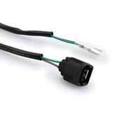 Puig 20590N Kit de câblage Plug&Play Adaptateur pour Installation sans Coupure des éclairages de Plaque et Accessoires électriques, Noir