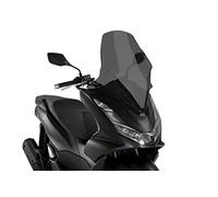 Puig 20637F Bulle V-Tech Line Touring en acrylique de 4 mm avec design aérodynamique anguleux pour une protection maximale et une réduction des turbulences, Fumé Foncé