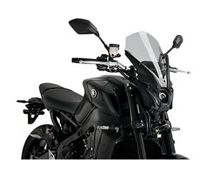 Puig 20645H Naked New Generation Touring Touring et aérodynamique en Acrylique de 3 mm avec Prise d’air Centrale Qui améliore la Protection et réduit Les turbulences, Fumé