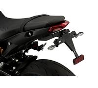 Puig 20668N Supports de Plaque Support de Plaque en Acier et Polyamide avec Inclinaison réglable, système de Fixation sécurisé et Design Sportif, Noir
