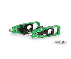 Puig 20689V Tendeur de chaîne en Aluminium anodisé usiné CNC avec système de réglage précis et marquage supérieur pour Un Ajustement Facile et sécurisé, Vert
