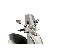 Puig 20747W Carenabrises Trafic et Urban Bulle aérodynamique Urbaine en Polycarbonate de 3 mm avec Profil Arrondi et Protection Contre Le Vent pour la Conduite Quotidienne, Transparent