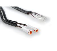 Puig 20760N Kit de câblage Plug&Play Adaptateur pour Installation sans Coupure des éclairages de Plaque et Accessoires électriques, Noir