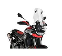 Puig 20764W Visière Multi-réglable 2.0 Clip-on en Coloris Transparent, en Polycarbonate avec Fixation par Pince et Multiples Options de réglage aérodynamique