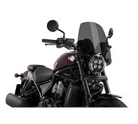 Puig 20820F Naked New Generation Touring Touring et aérodynamique en Acrylique de 3 mm avec Prise d’air Centrale Qui améliore la Protection et réduit Les turbulences, Fumé Foncé