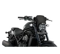 Puig 20822N Plaque Frontale en Aluminium Noir