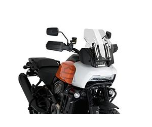 Puig 20841W Bulle Sport compacte et aérodynamique en acrylique haute résistance aux chocs, avec profil arrondi et design sportif qui améliore la protection et la visibilité, Transparent