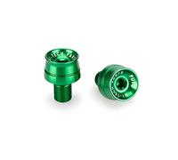 Puig 20858V Embouts de guidon Speed en aluminium usiné avec design compact et style racing pour la réduction des vibrations, Vert