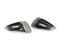 Puig 20874N Protections Moteur Pro 2.0 en Polyamide avec Zones élastomères et Design aérodynamique pour Protection avancée, Noir