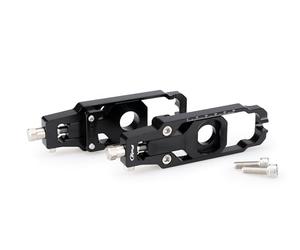 Puig 20999N Tendeur de chaîne en aluminium anodisé usiné CNC avec système de réglage précis et marquage supérieur pour un ajustement facile et sécurisé, Noir