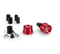 Puig 21016R Embouts de Guidon Speed en Aluminium usiné avec Design Compact et Style Racing pour la réduction des Vibrations, Rouge
