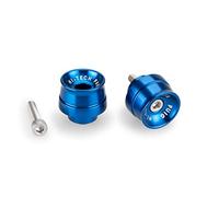 Puig Embouts de guidon 21020A – Aluminium usiné, compact racing, réduction des vibrations – Bleu