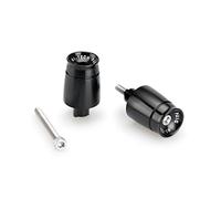 Puig 21026N Embouts de Guidon Sport usinés en Aluminium anodisé avec Design Minimaliste et Fonction antivibration pour Un Meilleur Confort, Noir