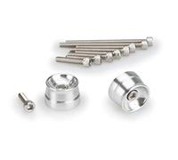 Puig 21030P Embouts de Guidon Modèle Speed pour Suzuki/Yamaha Argent