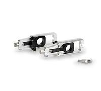 Puig 21039P Tendeur de chaîne en Aluminium anodisé usiné CNC avec système de réglage précis et marquage supérieur pour Un Ajustement Facile et sécurisé, Argent