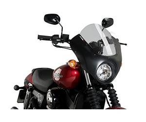 Puig 21099H Dark Night en ABS et Acrylique avec Design aérodynamique pour Protection Frontale et esthétique Custom Sportive, Fumé