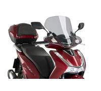 Puig 21112H City Touring saute-vent pour scooter avec protection renforcée contre le vent et les conditions urbaines exigeantes, Fumé