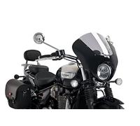 Puig 21115H Dark Night en ABS et acrylique avec design aérodynamique pour protection frontale et esthétique custom sportive, Fumé