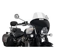 Puig 21117H Batwing SML Touring en ABS et PMMA avec écran réglable pour une protection aérodynamique maximale en style custom, Fumé