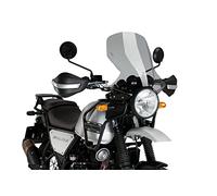 Puig 21122H Bulle Touring haut et aérodynamique en acrylique CN de 4 mm avec profil arrondi, zone supérieure plate et déflecteurs améliorant la protection, Fumé