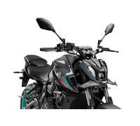 Puig 21129J Ailerons avant Naked en ABS de 3 mm avec design aérodynamique et effet downforce pour améliorer la stabilité et le contrôle de conduite, Noir Mat