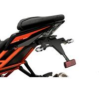 Puig 21143N Supports de Plaque support de plaque en acier et polyamide avec inclinaison réglable, système de fixation sécurisé et design sportif, Noir
