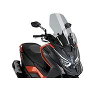 Puig 21149H Bulle V-Tech Line Touring en Acrylique de 4 mm avec Design aérodynamique anguleux pour Une Protection maximale et Une réduction des turbulences, Fumé