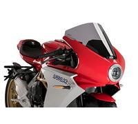 Puig 21175F Bulle R-Racer sportive aérodynamique haute performance fabriquée en PMMA de 3 mm avec design racing optimisé pour améliorer protection et stabilité, Fumé Foncé