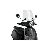 Puig 21211W Carenabrises Trafic et Urban Bulle aérodynamique Urbaine en Polycarbonate de 3 mm avec Profil Arrondi et Protection Contre Le Vent pour la Conduite Quotidienne, Transparent