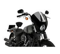 PARE-BRISE SEMI-CARENAGE PUIG DARK NIGHT POUR HARLEY D. SOFTAIL STREET BOB FXBB