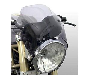 Puig 2127H Bulles courtes pour phares ronds usage spécifique, Fumé
